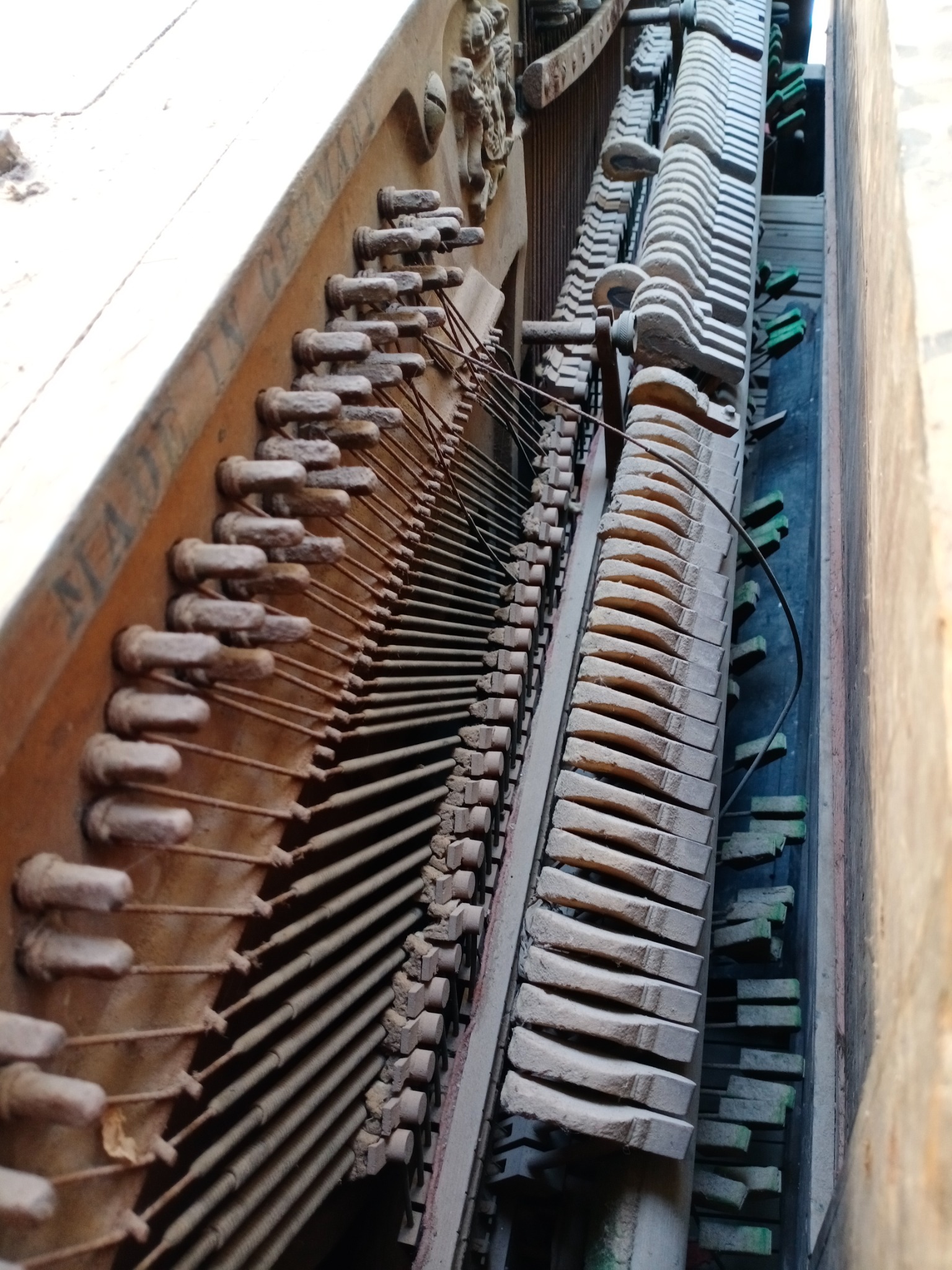 Piano keys detail